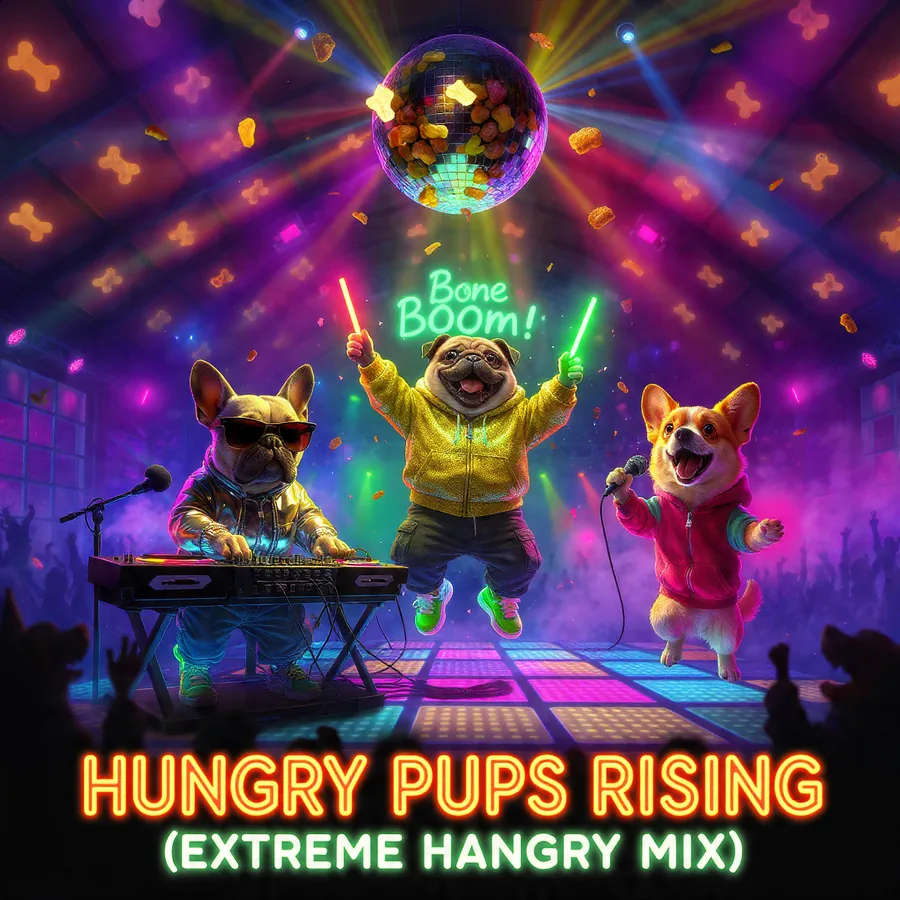 Hungry Pups Rising album art